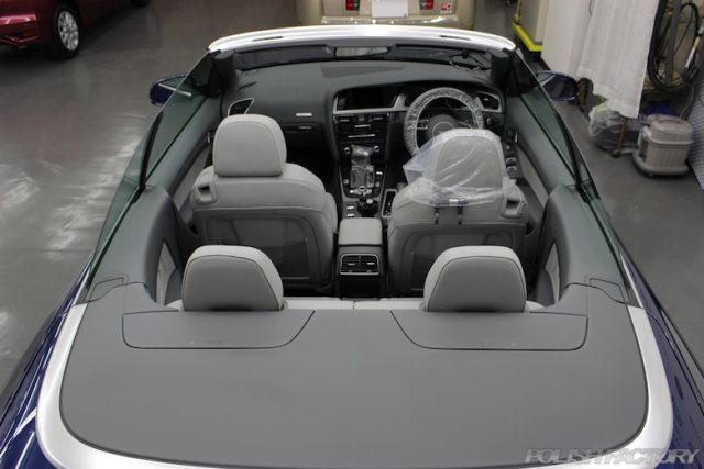 Audi A5カブリオレの磨きとコーティング施工画像