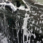 シャンプー洗車の泡画像