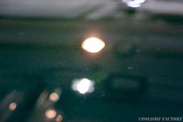 ガラスコーティングで入庫のROLLS-ROYCE Cullinan雨シミ除去後の画像
