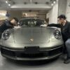ポルシェを施工する写真