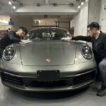 ポルシェを施工する写真