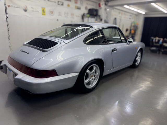 ポルシェ911(964)カーコーティング施工後の仕上がり後の全体画像