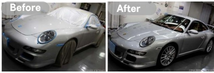 ポルシェ911 997カレラ4S｜ガラスコーティング施工例