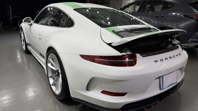 ポルシェ911Rマットステッカー部分の施工後仕上がり