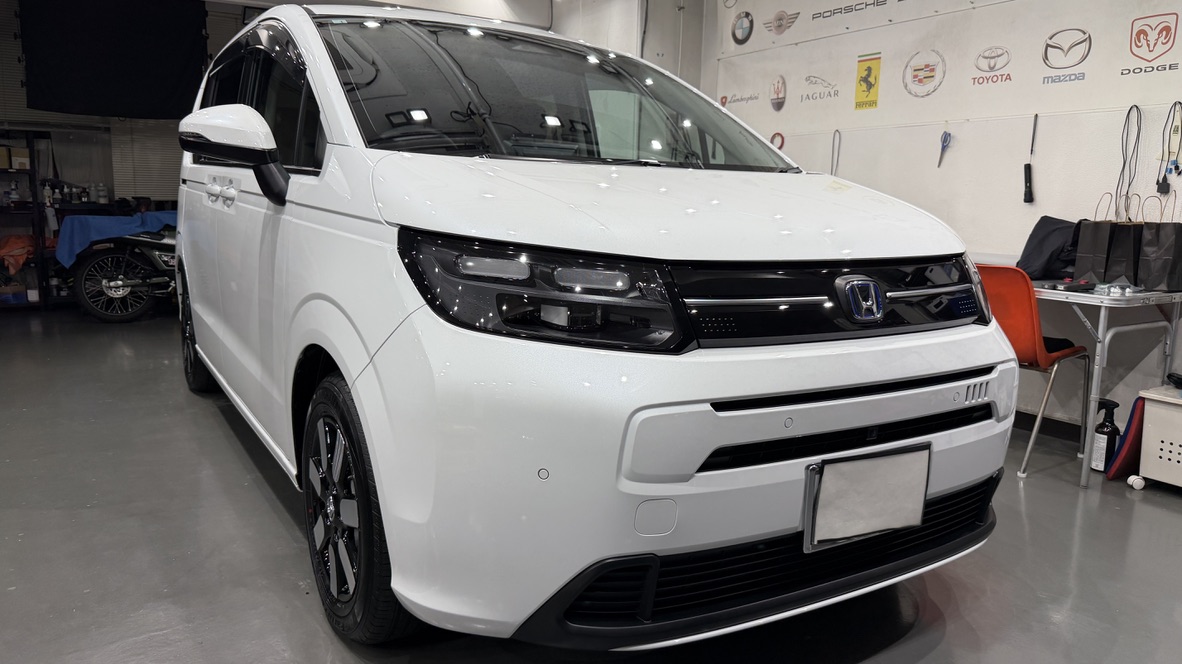 ホンダ　フリードの車コーティング仕上がり画像