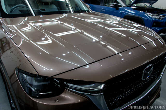マツダの最上級CX-80セラミックコーティング事例画像