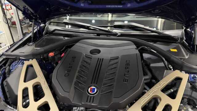 BMWアルピナ B3 GTリムジン BLACKセラミックコーティング施工後の仕上がり 5