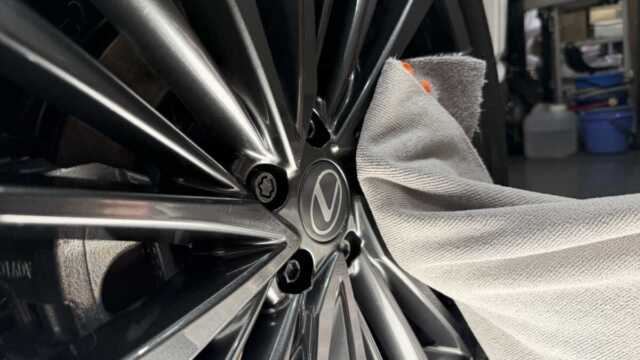 新車時のホイールコーティング施工後のホイール
