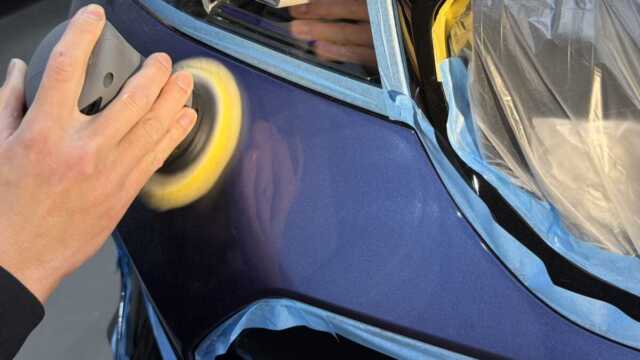 BMWアルピナ B3 GTリムジン研磨作業 2
