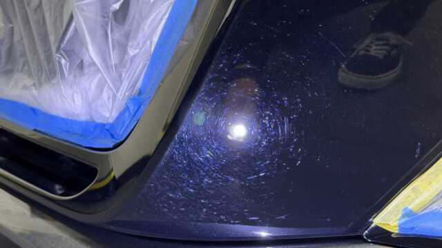 アウディRS3の微細傷除去後の確認