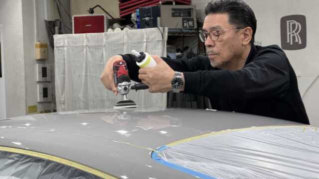 ポルシェ911カレラ4GTSマスキングと研磨前確認 9