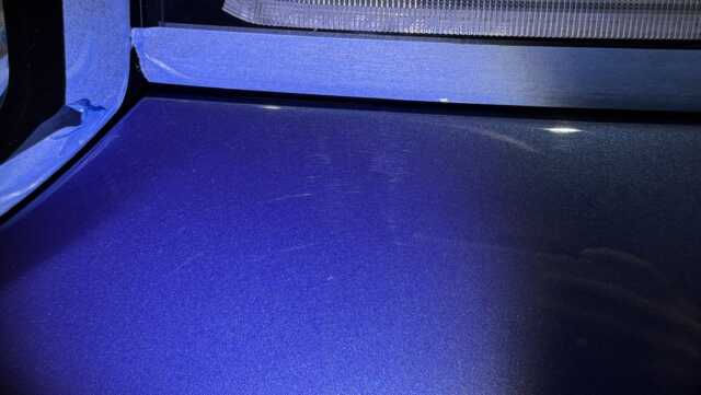 アルピナ B5GT ツーリング 施工前の水シミ確認画像