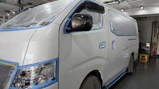 日産キャラバン コーティング施工前の状態確認画像1