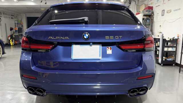 アルピナ B5GT ツーリング アルピナブルー BLACKセラミックコーティング施工後