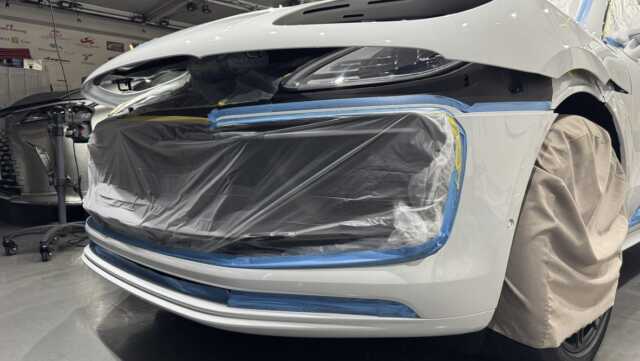 ポルシェ マカンGTS コーティング施工前の確認画像1