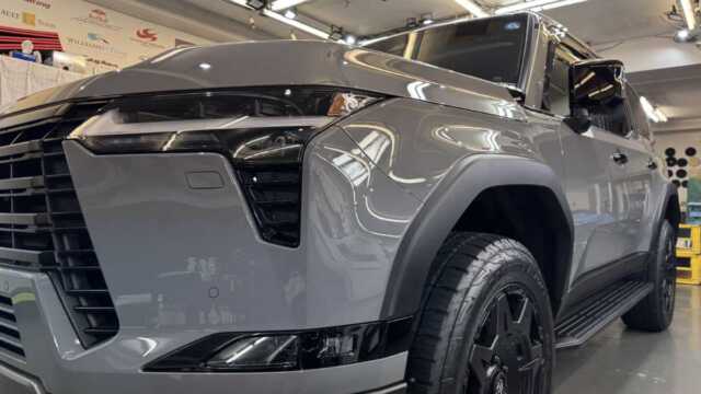 レクサスGX550 PLATINUM EXセラミックコーティング施工完成画像