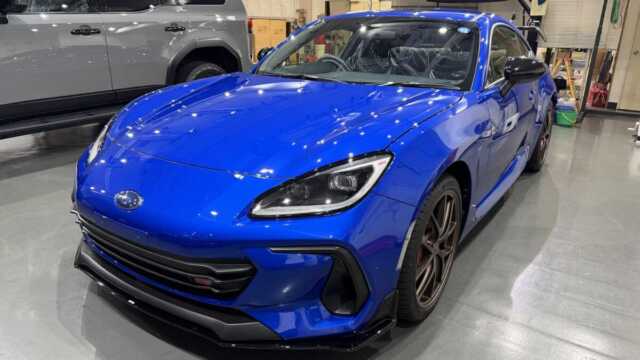 スバル BRZ STIスポーツ TYPE RA PLATINUM EXセラミックコーティング施工後フロント画像