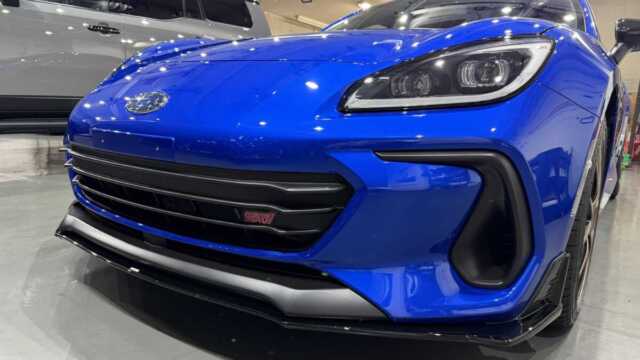 スバル BRZ STIスポーツ TYPE RA WRブルー施工後フロントサイド画像