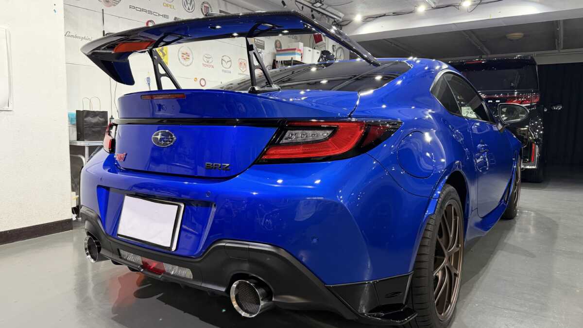 スバルBRZセラミックコーティング施工画像