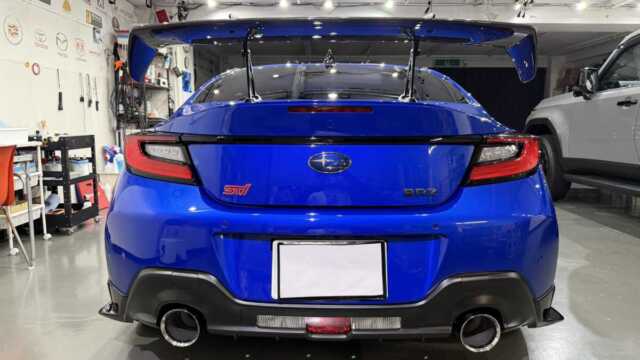スバル BRZ STIスポーツ TYPE RA WRブルー PLATINUM EXセラミックコーティング施工後