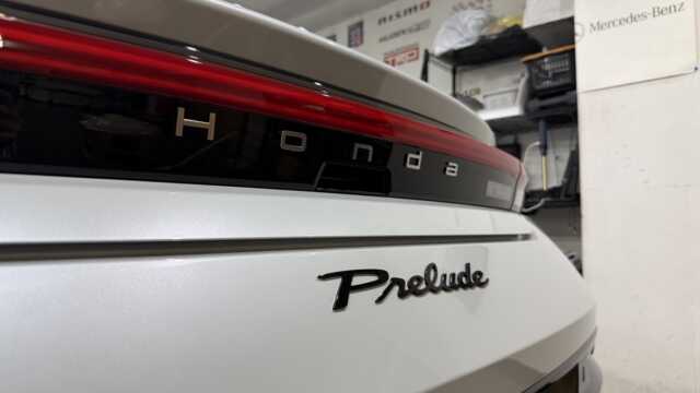 ホンダ プレリュード ムーンリットホワイト・パール PLATINUM EXセラミックコーティング施工後