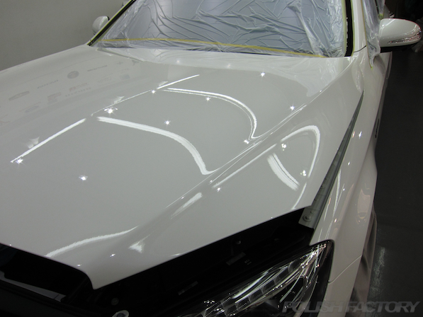 メルセデス・ベンツ S63 AMG 4マチックロングガラスコーティング施工、下地処理後画像