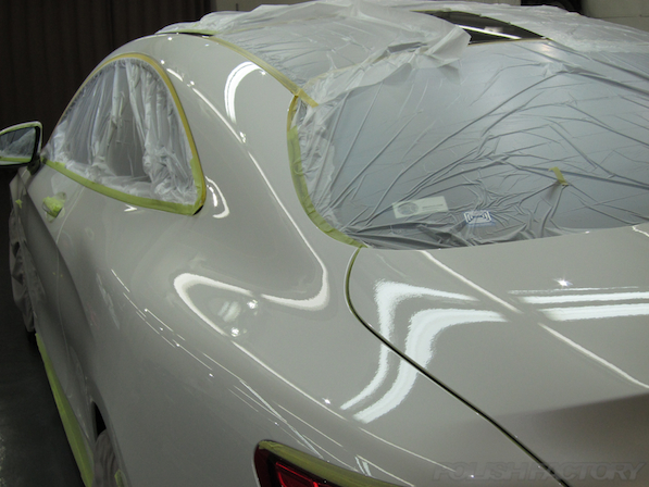 メルセデス・ベンツ S63 AMG 4マチッククーペにガラスコーティング施工画像