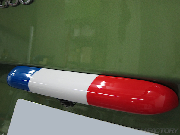 ルノー カングー ペイザージュの新車のガラスコーティング施工ハッチハンドル画像