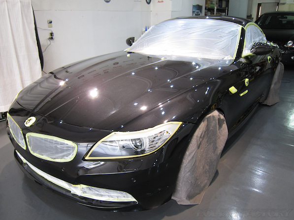 BMWZ4ガラスコーティング画像
