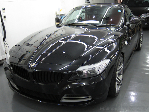 BMW Z4ガラスコーティング施工画像