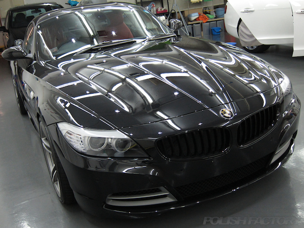 BMW Z4ガラスコーティング施工画像