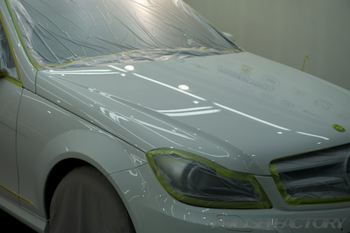 メルセデスベンツC180アバンギャルド_新車ガラスコーティング画像