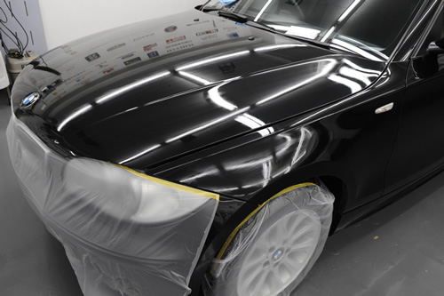 BMW116i磨きガラスコーティングの施工画像