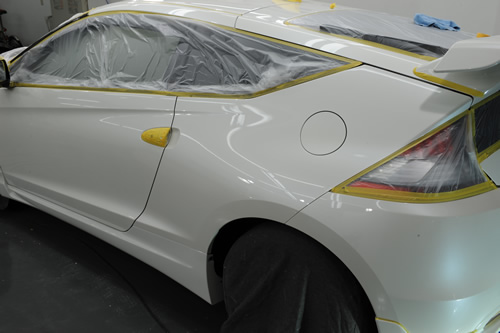 ホンダCR-Z車磨きガラスコーティングの施工画像集