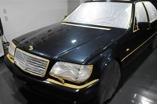 W140　メルセデス ベンツ 施工画像