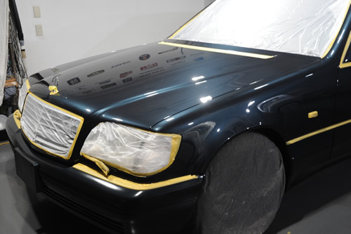 W140　メルセデス ベンツ 施工画像