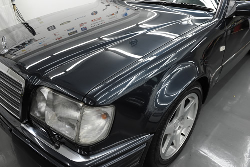 メルセデス ベンツ W124 500E ガラスコーティング施工画像