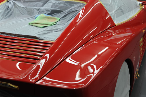 フェラーリ　512TR ガラスコーティング施工画像