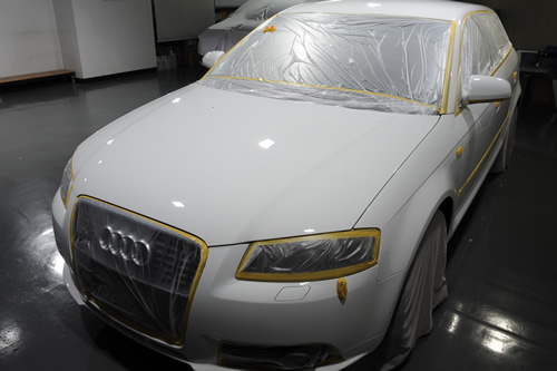アウディ Audi A3 Sライン ガラスコーティング 施工画像