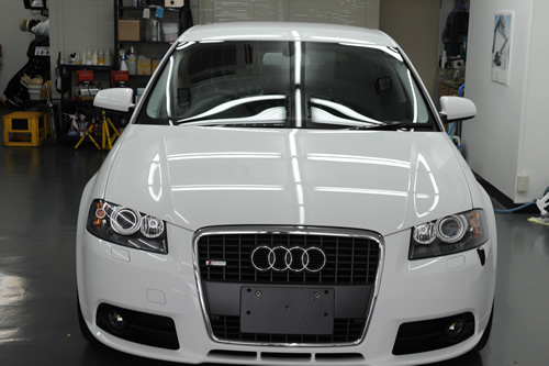 アウディ Audi A3スポーツバック Sライン ガラスコーティング 施工画像