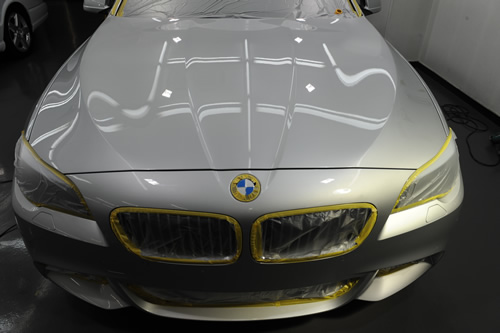 BMW523ツーリング磨きガラスコーティング画像