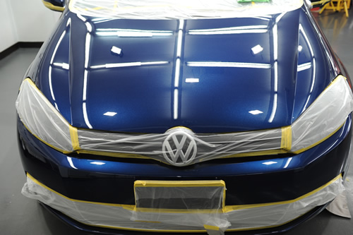 VW ゴルフ　磨き施工画像