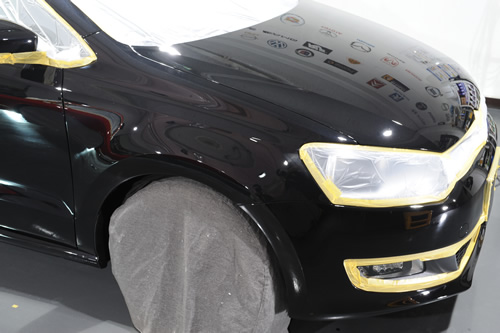 VW ポロ ガラスコーティング 施工画像