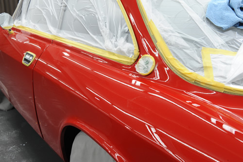 アルファロメオ Alfa Romeo 2000GTV ガラスコーティング 施工画像