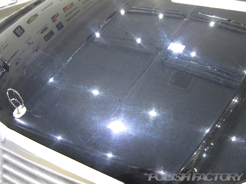 メルセデスベンツS550｜磨きガラスコーティング画像