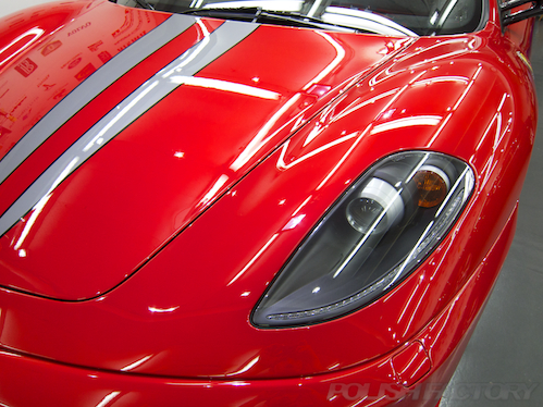 FerrariフェラーリF430スクーデリアガラスコーティング施工画像