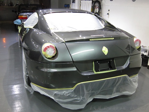 フェラーリ Ferrari ガラスコーティング施工画像